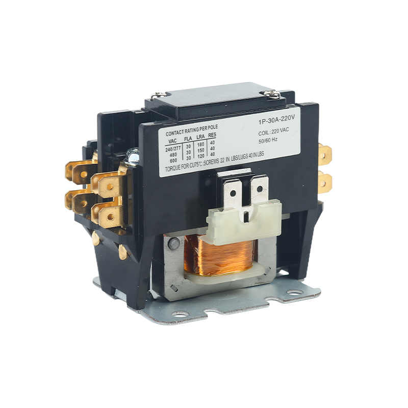 How do AC contactors for air conditioning compressors ensure stable startup and shutdown of air conditioners and heat pumps?